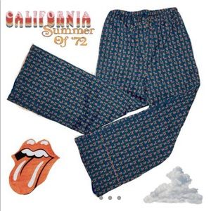 70s, Vintage, blue llama 2-piece